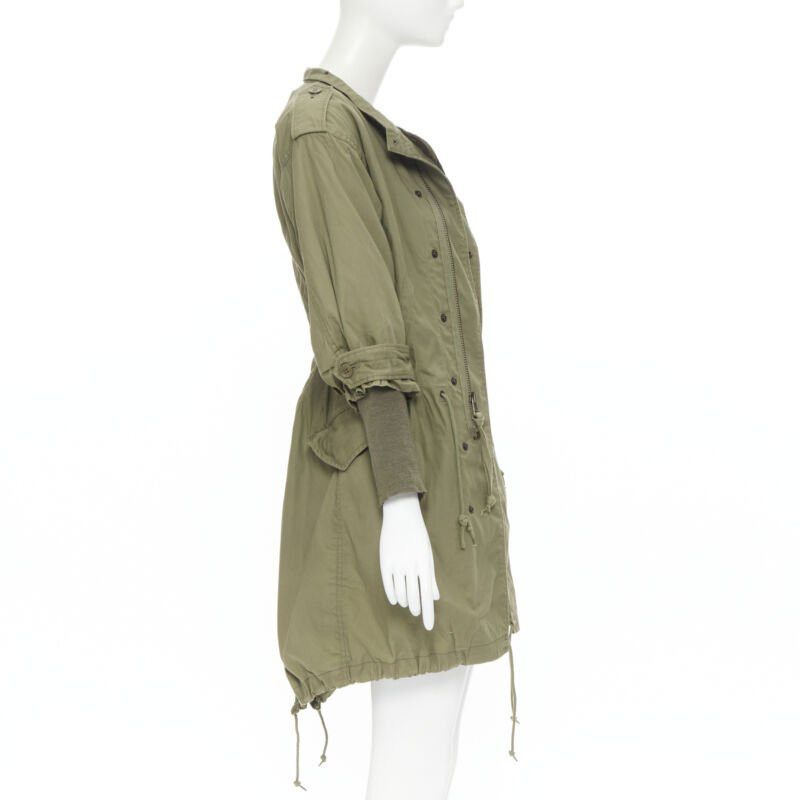 Junya Watanabe JUNYA WATANABE 2010 green cotton fitted waist fisherman parka coat XS Size XS / US 0-2 / IT 36-38 - 5 Thumbnail