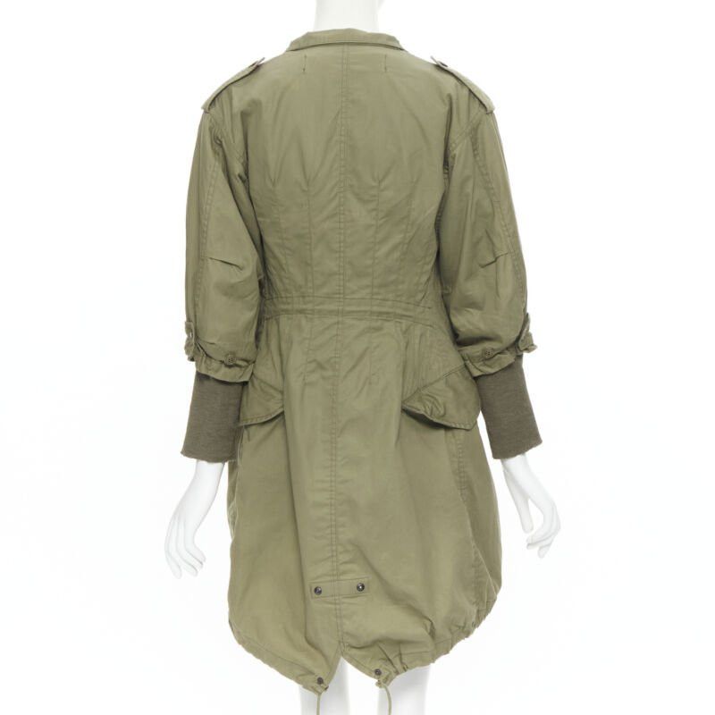 Junya Watanabe JUNYA WATANABE 2010 green cotton fitted waist fisherman parka coat XS Size XS / US 0-2 / IT 36-38 - 6 Thumbnail
