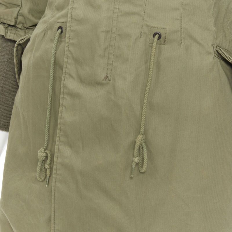 Junya Watanabe JUNYA WATANABE 2010 green cotton fitted waist fisherman parka coat XS Size XS / US 0-2 / IT 36-38 - 11 Thumbnail