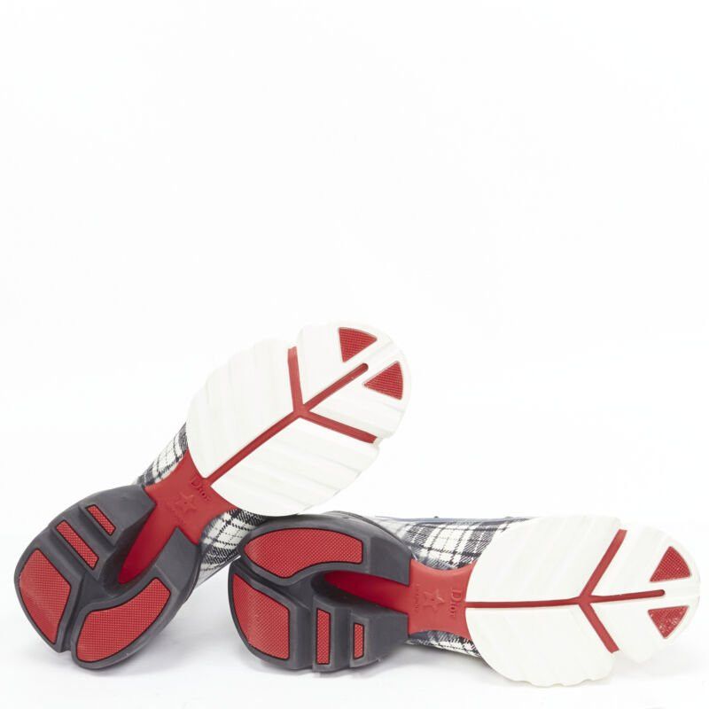 Dior CHRISTIAN DIOR D Connect black white plaid check chunky sole sneaker EU38 US8 Size US 8 / IT 38 - 12 Thumbnail