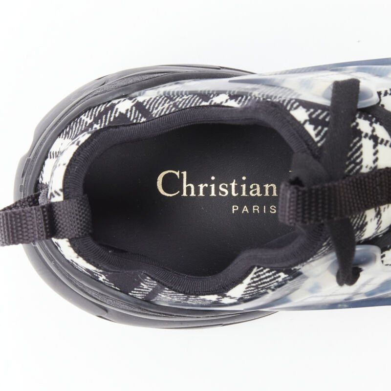 Dior CHRISTIAN DIOR D Connect black white plaid check chunky sole sneaker EU38 US8 Size US 8 / IT 38 - 10 Thumbnail