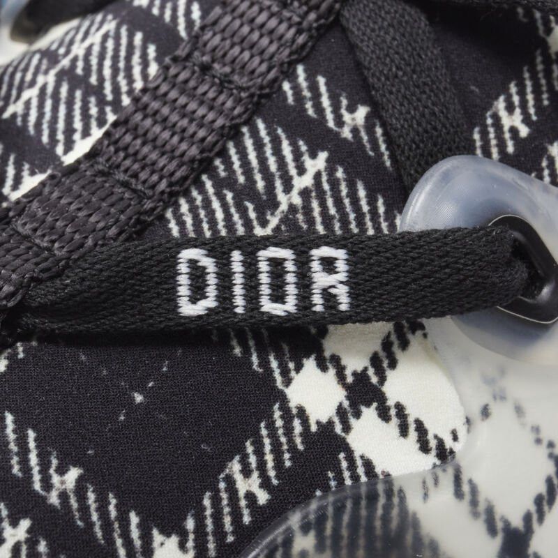 Dior CHRISTIAN DIOR D Connect black white plaid check chunky sole sneaker EU38 US8 Size US 8 / IT 38 - 7 Thumbnail
