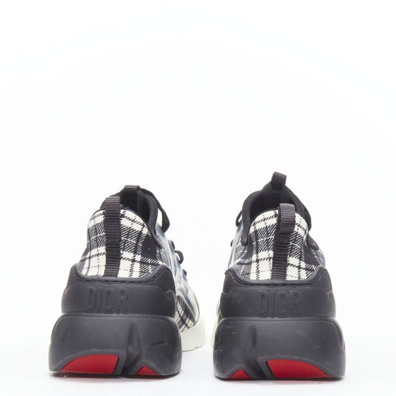 Dior CHRISTIAN DIOR D Connect black white plaid check chunky sole sneaker EU38 US8 Size US 8 / IT 38 - 5 Thumbnail