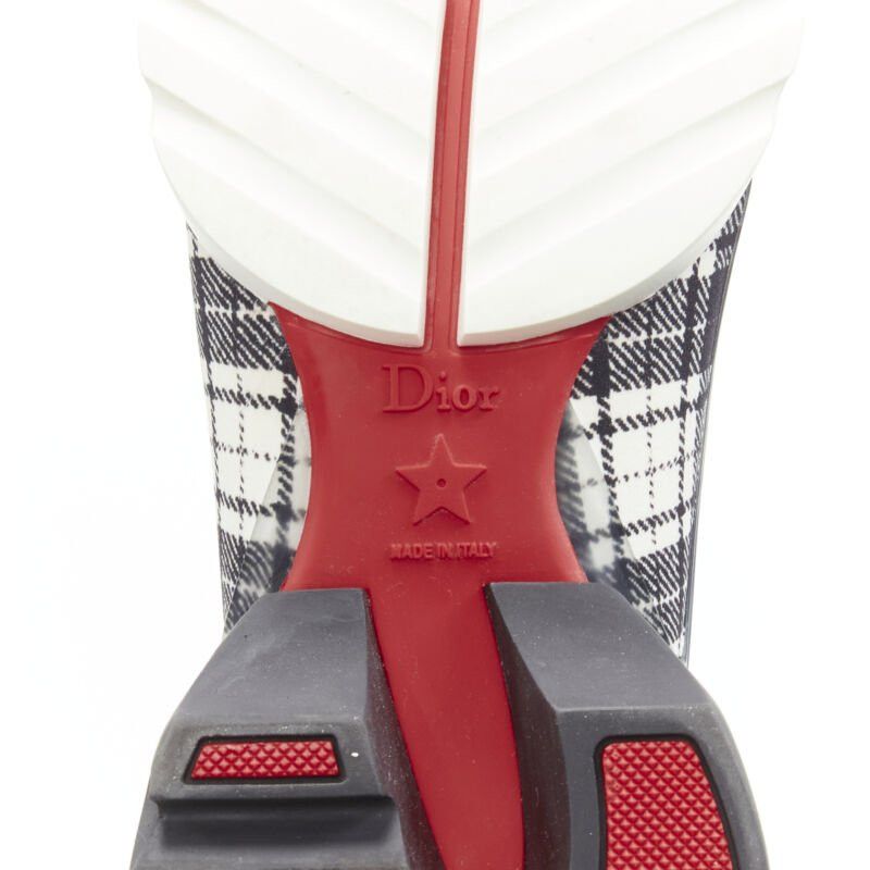 Dior CHRISTIAN DIOR D Connect black white plaid check chunky sole sneaker EU38 US8 Size US 8 / IT 38 - 11 Thumbnail