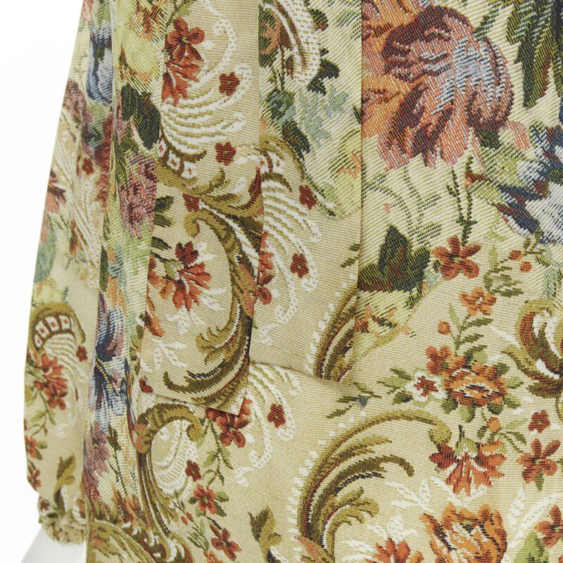 Dolce & Gabbana DOLCE GABBANA 100% silk tapestry floral print tie neck blouse top shirt IT36 XS Size XS / US 0-2 / IT 36-38 - 10 Thumbnail