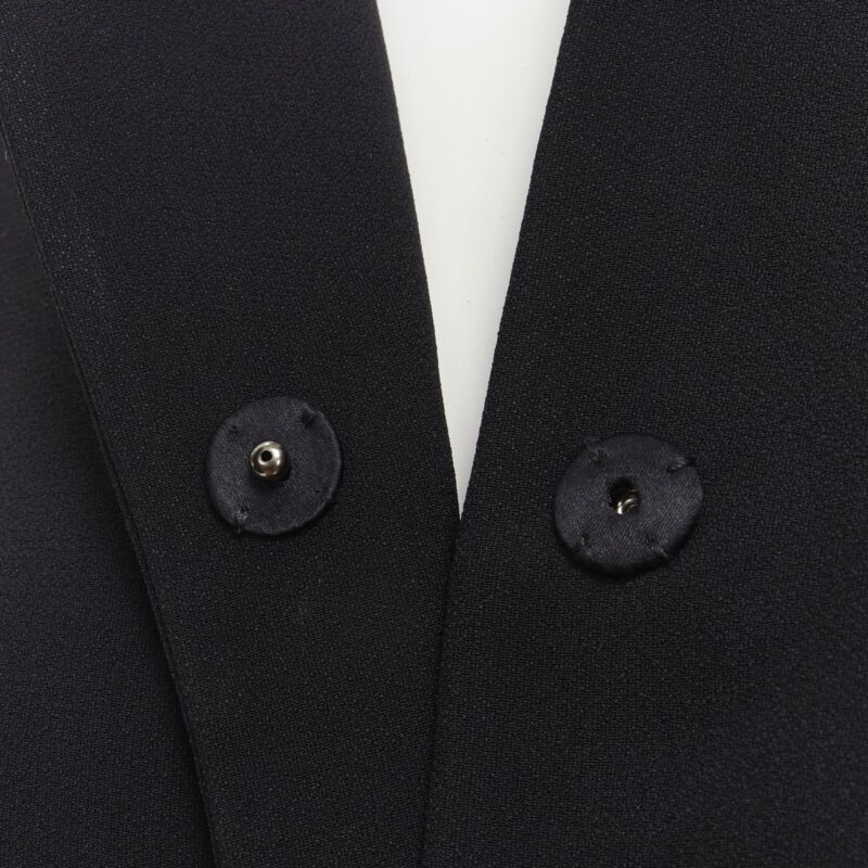 Dolce & Gabbana DOLCE GABBANA black silver crystal rhinestone collar cuff dinner jacket IT36 XS Size XS / US 0-2 / IT 36-38 - 8 Thumbnail