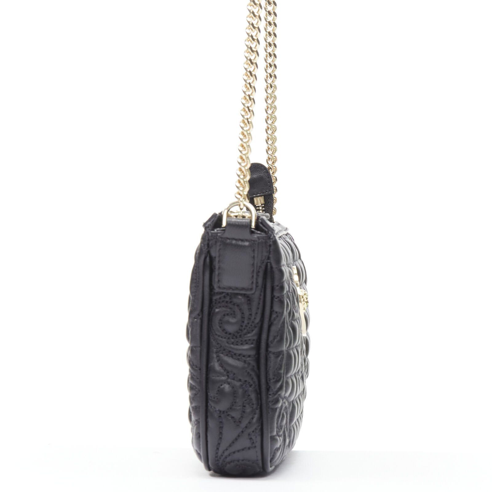 Versace VERSACE Vanitas quilted black baroque gold Medusa metal chain crossbody bag Size ONE SIZE - 4 Thumbnail