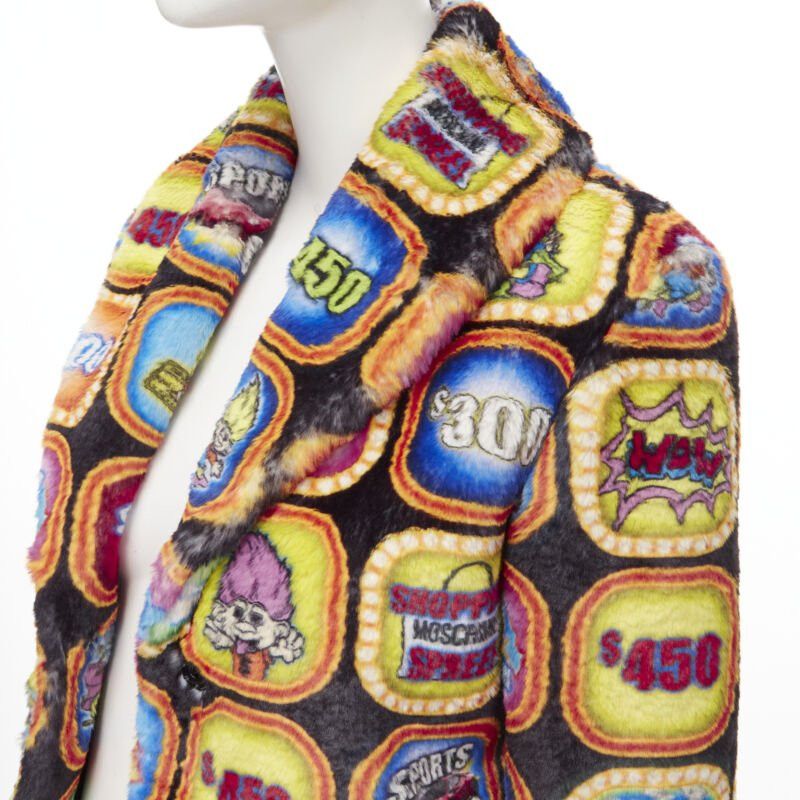 Moschino MOSCHINO Couture! TROLLS 2019 Runway Game Show faux fur jacket IT38 S Size XS / US 0-2 / IT 36-38 - 2 Thumbnail