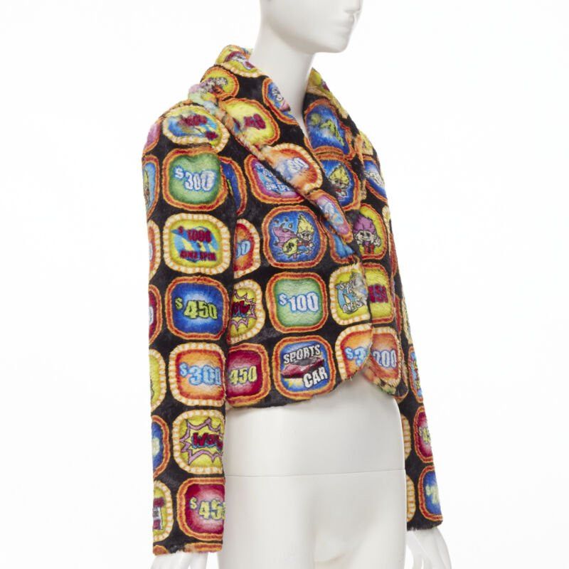 Moschino MOSCHINO Couture! TROLLS 2019 Runway Game Show faux fur jacket IT38 S Size XS / US 0-2 / IT 36-38 - 4 Thumbnail