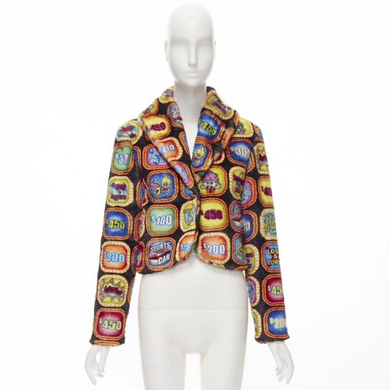 Moschino MOSCHINO Couture! TROLLS 2019 Runway Game Show faux fur jacket IT38 S Size XS / US 0-2 / IT 36-38 - 10 Thumbnail