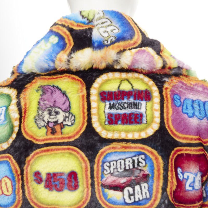 Moschino MOSCHINO Couture! TROLLS 2019 Runway Game Show faux fur jacket IT38 S Size XS / US 0-2 / IT 36-38 - 8 Thumbnail