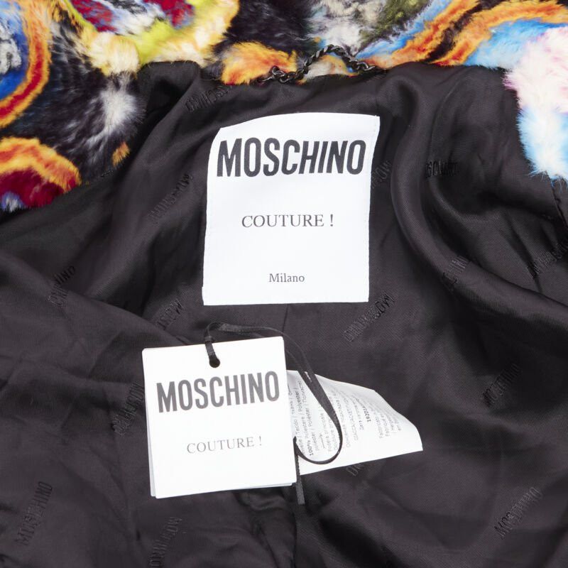 Moschino MOSCHINO Couture! TROLLS 2019 Runway Game Show faux fur jacket IT38 S Size XS / US 0-2 / IT 36-38 - 9 Thumbnail
