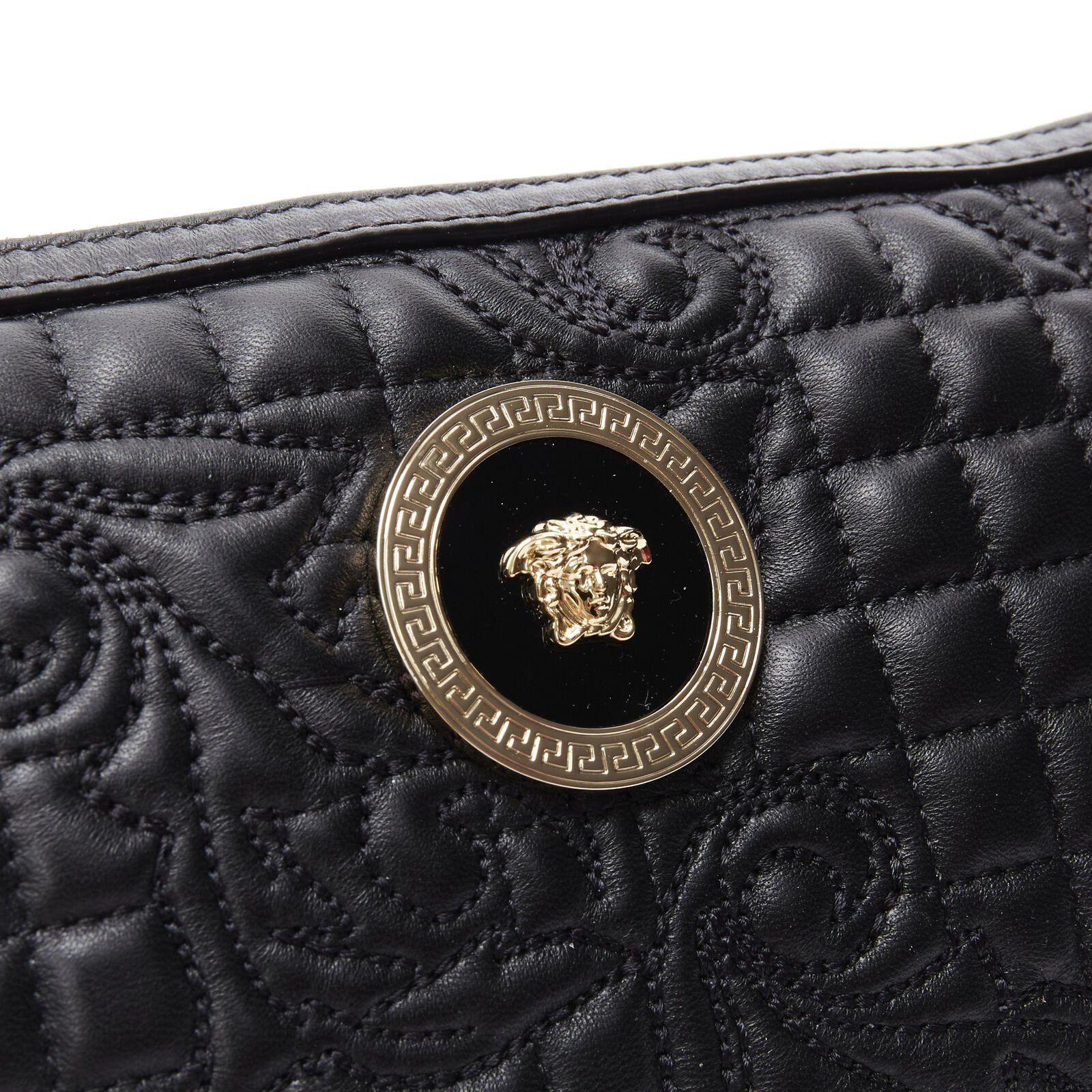 Versace VERSACE Vanitas quilted black baroque gold Medusa metal chain crossbody bag Size ONE SIZE - 6 Thumbnail