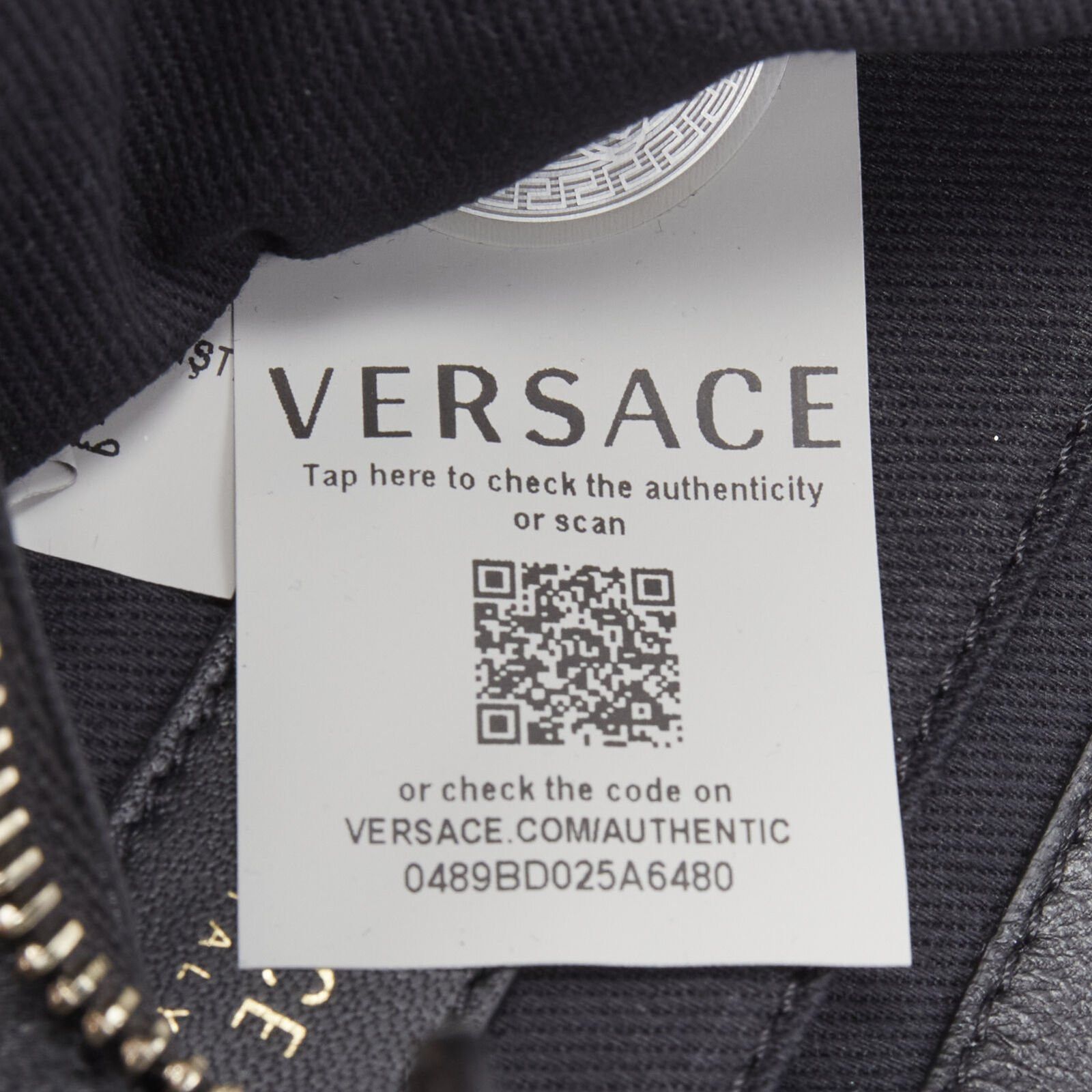 Versace VERSACE Vanitas quilted black baroque gold Medusa metal chain crossbody bag Size ONE SIZE - 11 Thumbnail
