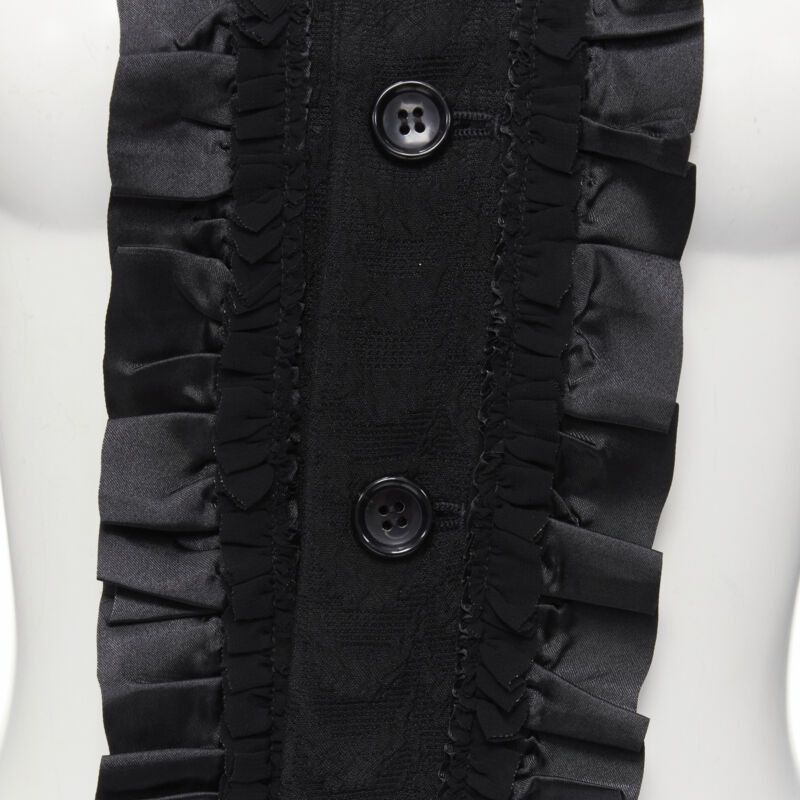 Comme des Garcons COMME DES GARCONS 2008 Runway Bad Taste ruffle cut out deconstructed blazer S Size S / US 4 / IT 40 - 8 Thumbnail