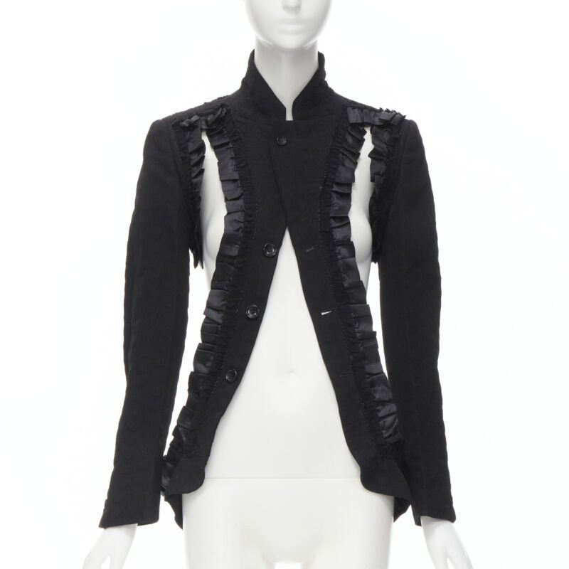 Comme des Garcons COMME DES GARCONS 2008 Runway Bad Taste ruffle cut out deconstructed blazer S Size S / US 4 / IT 40 - 3 Thumbnail