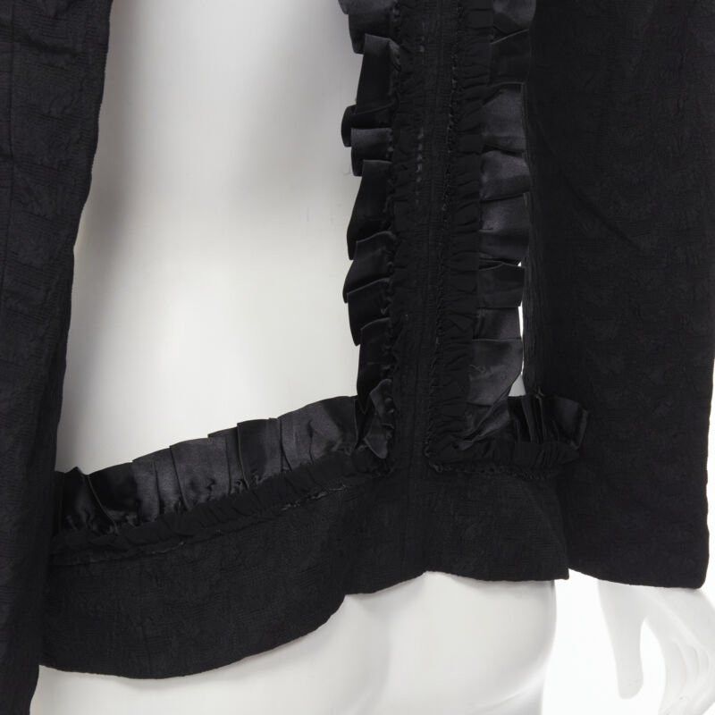 Comme des Garcons COMME DES GARCONS 2008 Runway Bad Taste ruffle cut out deconstructed blazer S Size S / US 4 / IT 40 - 10 Thumbnail