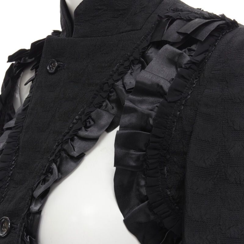 Comme des Garcons COMME DES GARCONS 2008 Runway Bad Taste ruffle cut out deconstructed blazer S Size S / US 4 / IT 40 - 2 Thumbnail