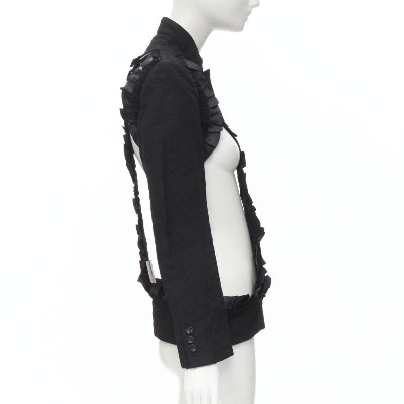 Comme des Garcons COMME DES GARCONS 2008 Runway Bad Taste ruffle cut out deconstructed blazer S Size S / US 4 / IT 40 - 5 Thumbnail