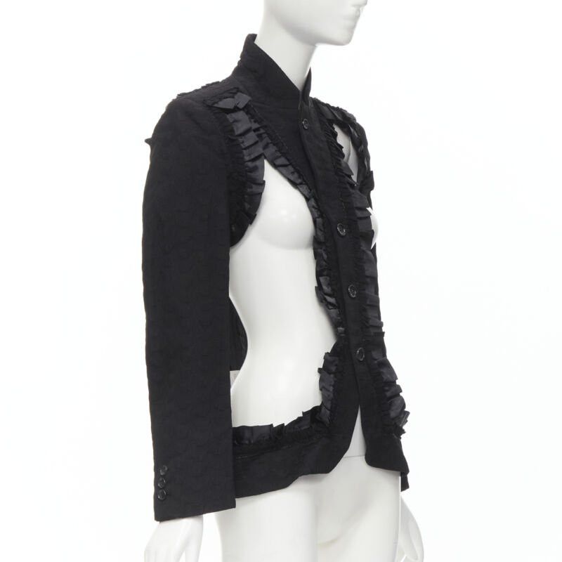 Comme des Garcons COMME DES GARCONS 2008 Runway Bad Taste ruffle cut out deconstructed blazer S Size S / US 4 / IT 40 - 4 Thumbnail
