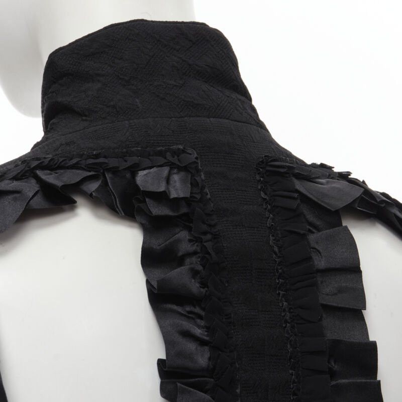 Comme des Garcons COMME DES GARCONS 2008 Runway Bad Taste ruffle cut out deconstructed blazer S Size S / US 4 / IT 40 - 11 Thumbnail