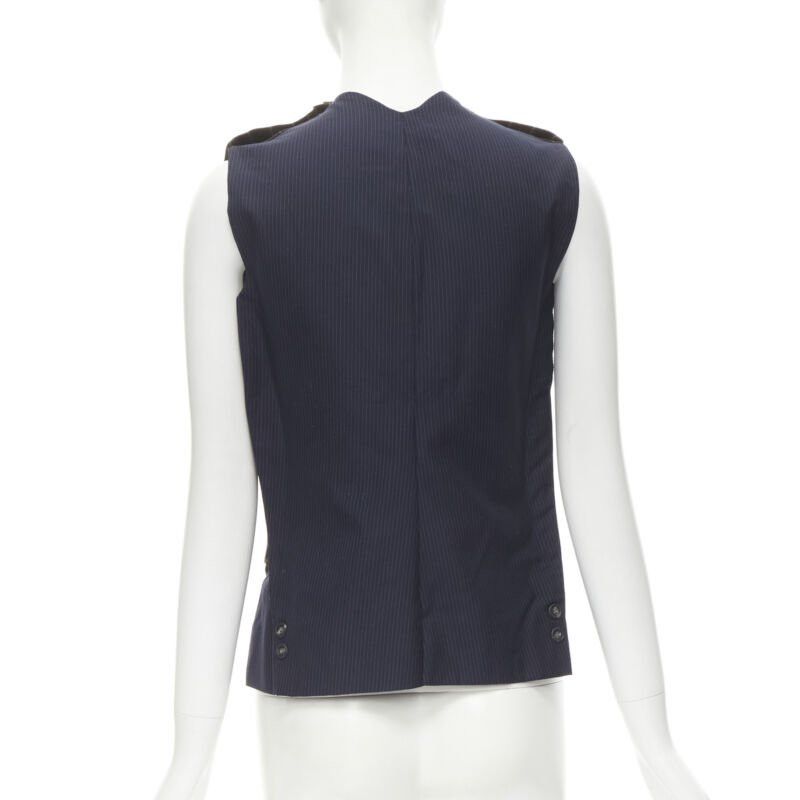 Maison Margiela MAISON MARTIN MARGIELA ARTISANAL 2003 Runway brown deconstructed sleeves vest Size S / US 4 / IT 40 - 6 Thumbnail