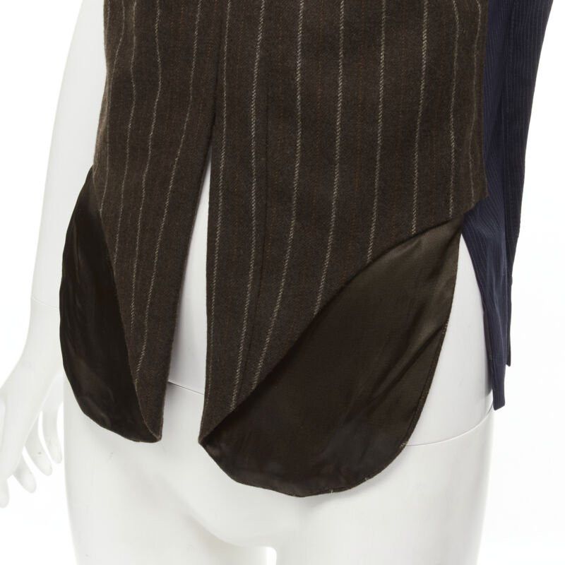Maison Margiela MAISON MARTIN MARGIELA ARTISANAL 2003 Runway brown deconstructed sleeves vest Size S / US 4 / IT 40 - 8 Thumbnail