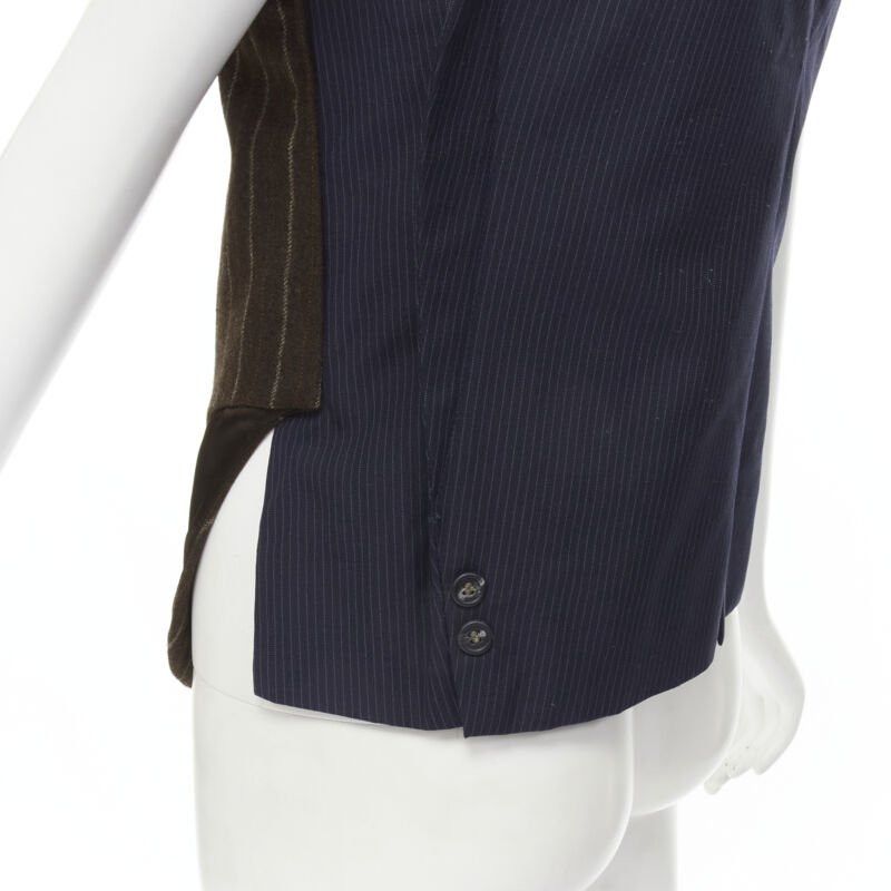 Maison Margiela MAISON MARTIN MARGIELA ARTISANAL 2003 Runway brown deconstructed sleeves vest Size S / US 4 / IT 40 - 9 Thumbnail