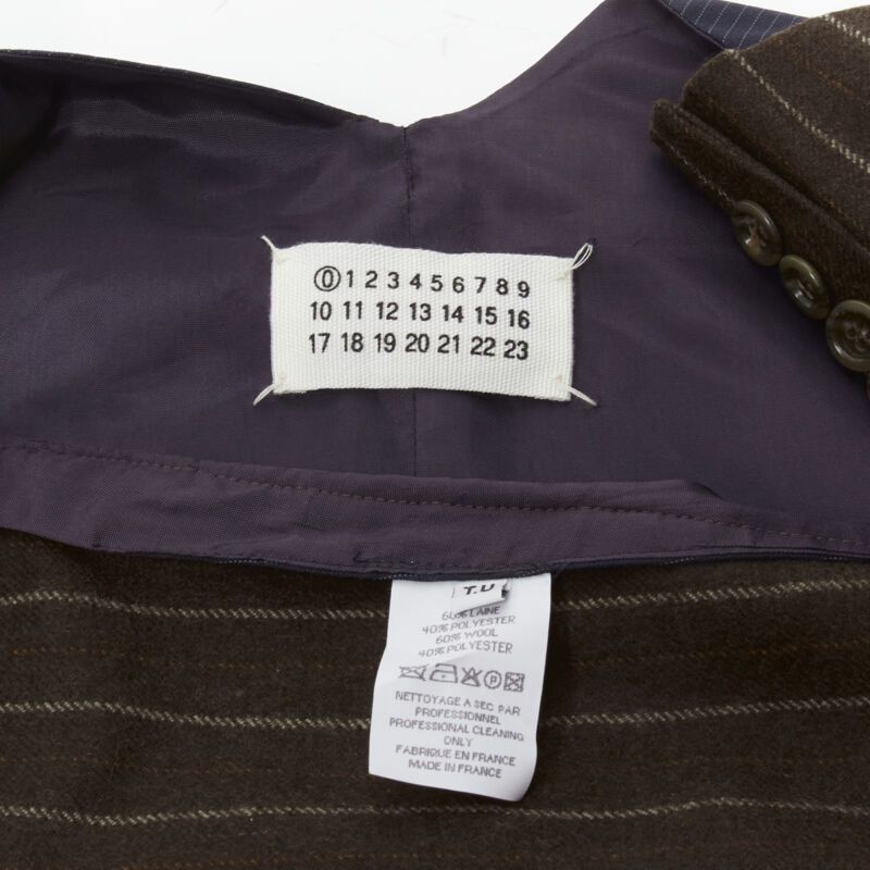Maison Margiela MAISON MARTIN MARGIELA ARTISANAL 2003 Runway brown deconstructed sleeves vest Size S / US 4 / IT 40 - 10 Thumbnail