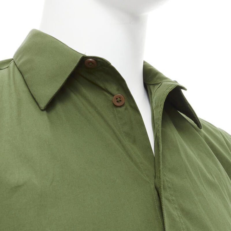 Givenchy GIVENCHY Tisci 2012 green cotton Birds of Paradise patch sleeve shirt S Size US S / EU 44-46 / 1 - 7 Thumbnail