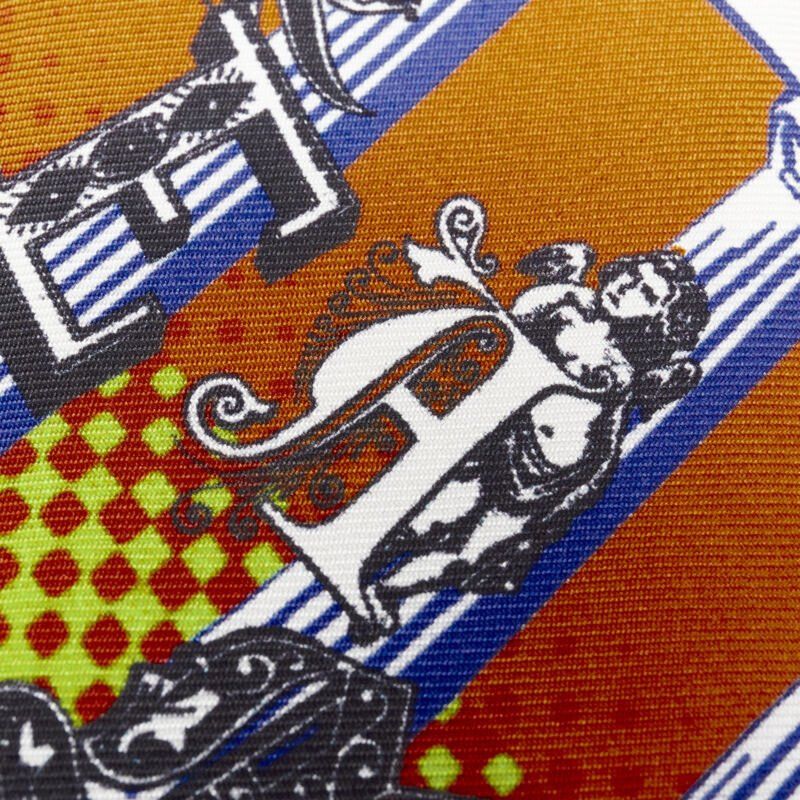 Versace VERSACE Pop Temple Vintage Tribute print silk tie ICR7001 A236195 A7000 Size ONE SIZE - 3 Thumbnail