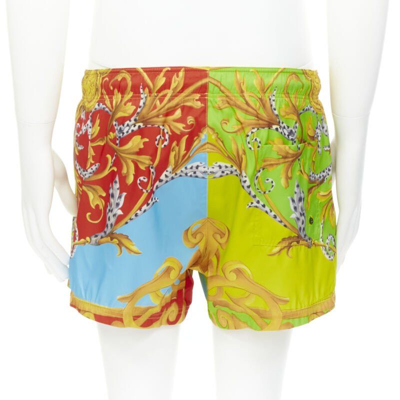 Versace new VERSACE Barocco Acanthus Pop print swim trunk shorts IT5 L Size US 32 / EU 48 - 5 Thumbnail