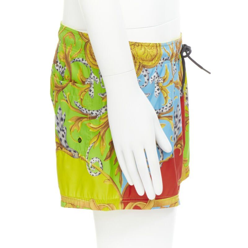 Versace new VERSACE Barocco Acanthus Pop print swim trunk shorts IT5 L Size US 32 / EU 48 - 4 Thumbnail