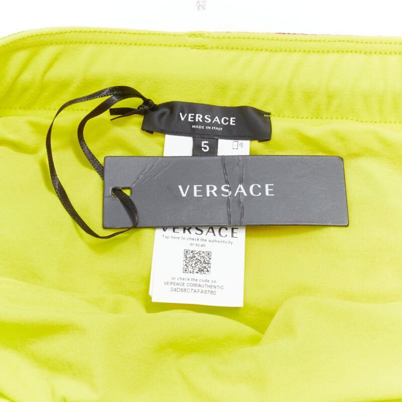 Versace new VERSACE Barocco Acanthus Pop print swim trunk shorts IT5 L Size US 32 / EU 48 - 9 Thumbnail