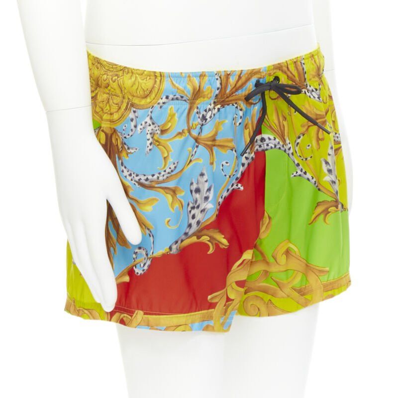 Versace new VERSACE Barocco Acanthus Pop print swim trunk shorts IT5 L Size US 32 / EU 48 - 3 Thumbnail