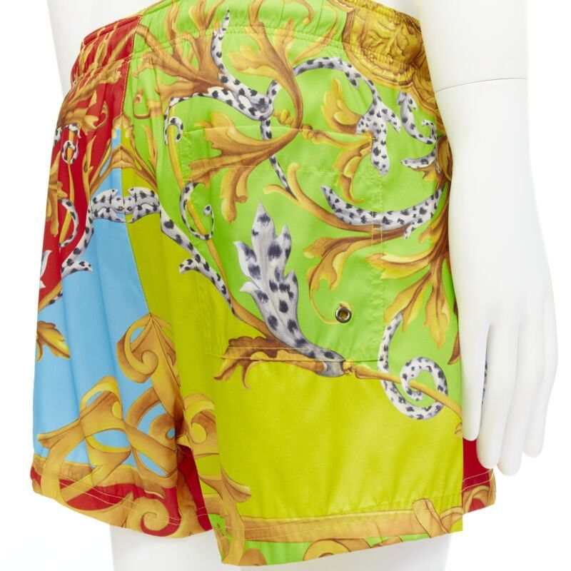 Versace new VERSACE Barocco Acanthus Pop print swim trunk shorts IT6 XL Size US 34 / EU 50 - 8 Thumbnail