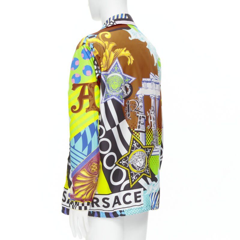 Versace new VERSACE 2020 Runway Pop Temple print nylon windbreaker jacket IT50 L Size US L / EU 52-54 / 3 - 6 Thumbnail