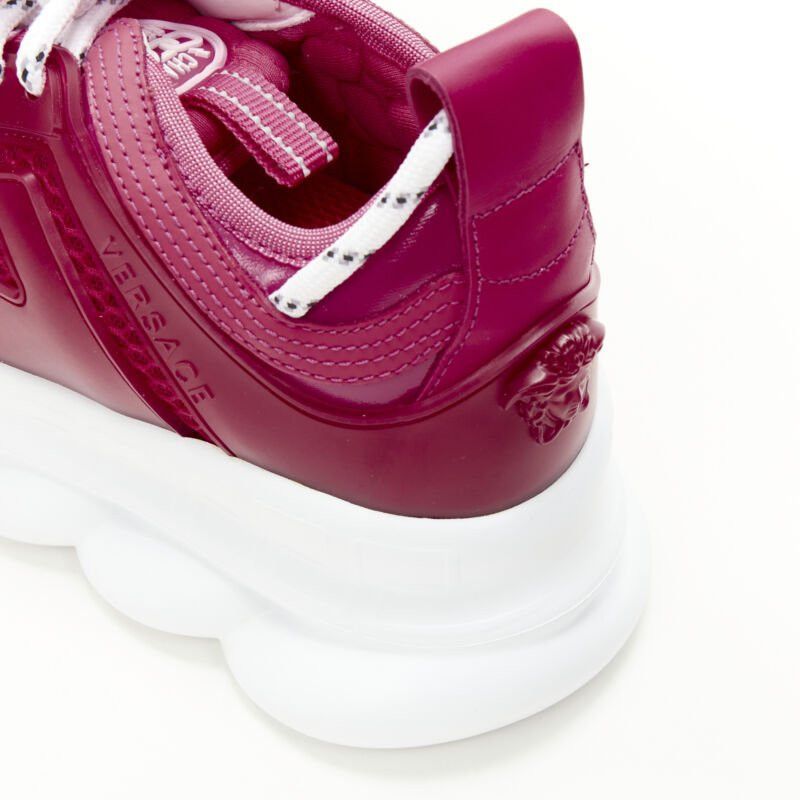 Versace VERSACE Chain Reaction fuschia pink white chunky sneaker EU36 US6 Size US 6 / IT 36 - 8 Thumbnail
