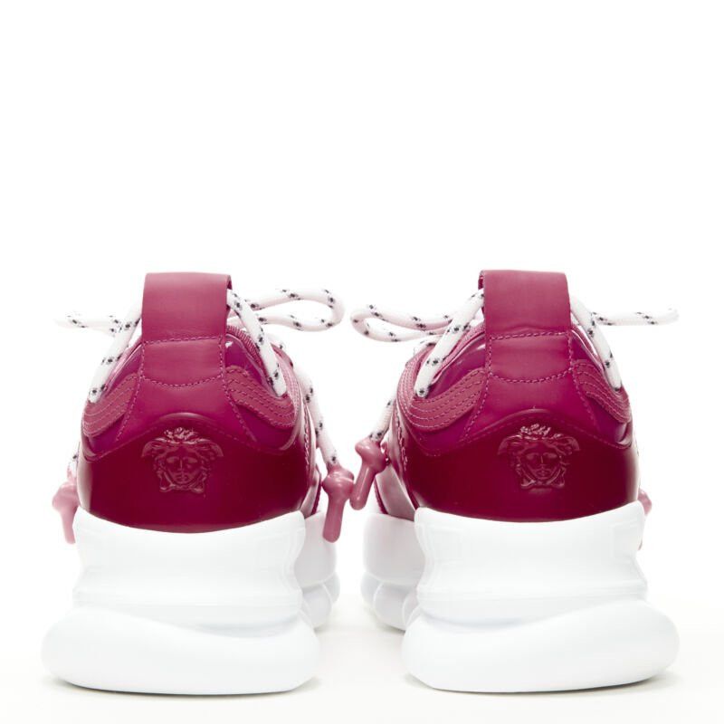Versace VERSACE Chain Reaction fuschia pink white chunky sneaker EU36 US6 Size US 6 / IT 36 - 5 Thumbnail