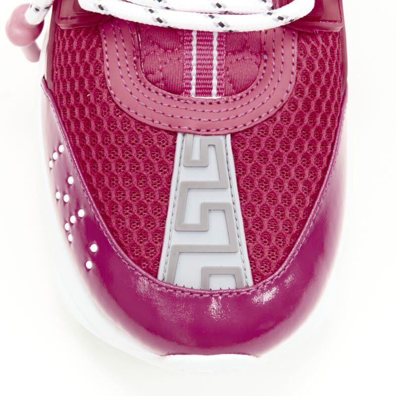 Versace VERSACE Chain Reaction fuschia pink white chunky sneaker EU36 US6 Size US 6 / IT 36 - 6 Thumbnail