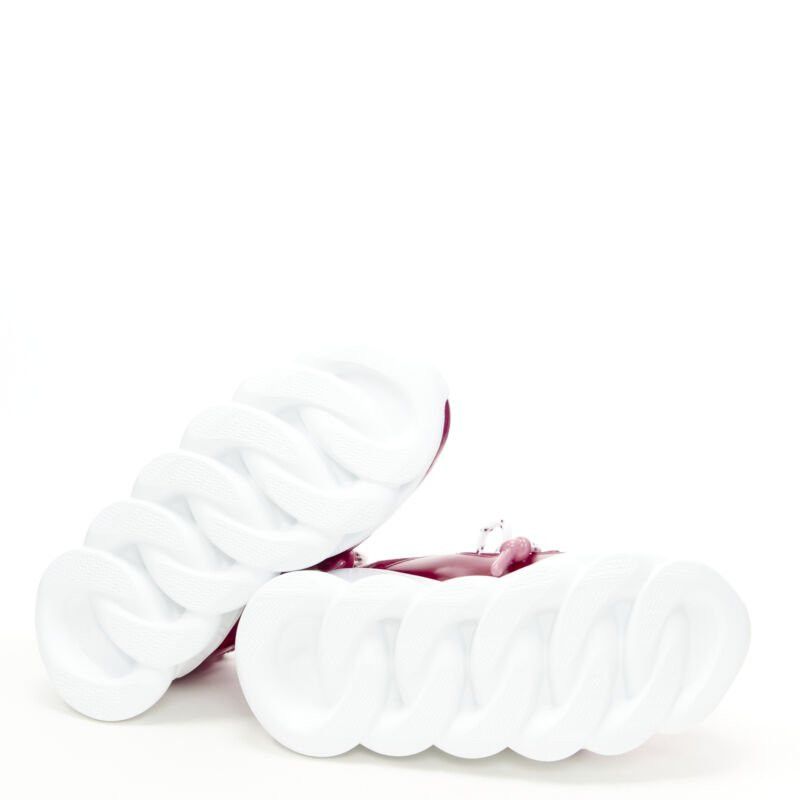Versace VERSACE Chain Reaction fuschia pink white chunky sneaker EU36 US6 Size US 6 / IT 36 - 11 Thumbnail