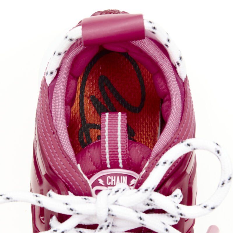 Versace VERSACE Chain Reaction fuschia pink white chunky sneaker EU36 US6 Size US 6 / IT 36 - 9 Thumbnail
