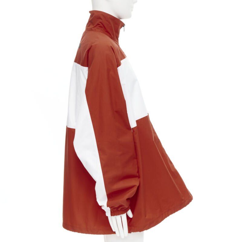 Balenciaga BALENCIAGA Y2K red white colorblocked logo poplin track jacket IT48 M Size US M / EU 48-50 / 2 - 4 Thumbnail