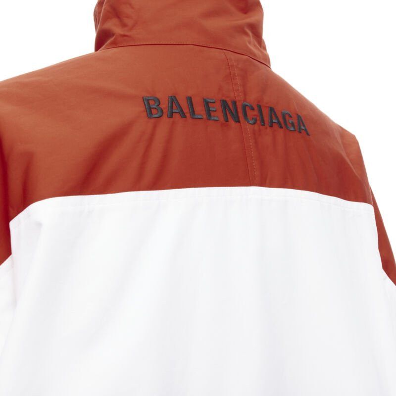 Balenciaga BALENCIAGA Y2K red white colorblocked logo poplin track jacket IT48 M Size US M / EU 48-50 / 2 - 2 Thumbnail