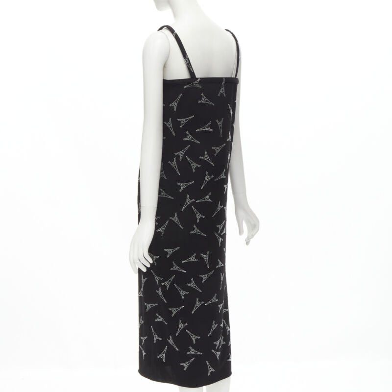 Balenciaga new BALENCIAGA Demna 2019 Runway Eiffel Tower crystal boned bust dress FR36 S Size XS / US 0-2 / IT 36-38 - 6 Thumbnail