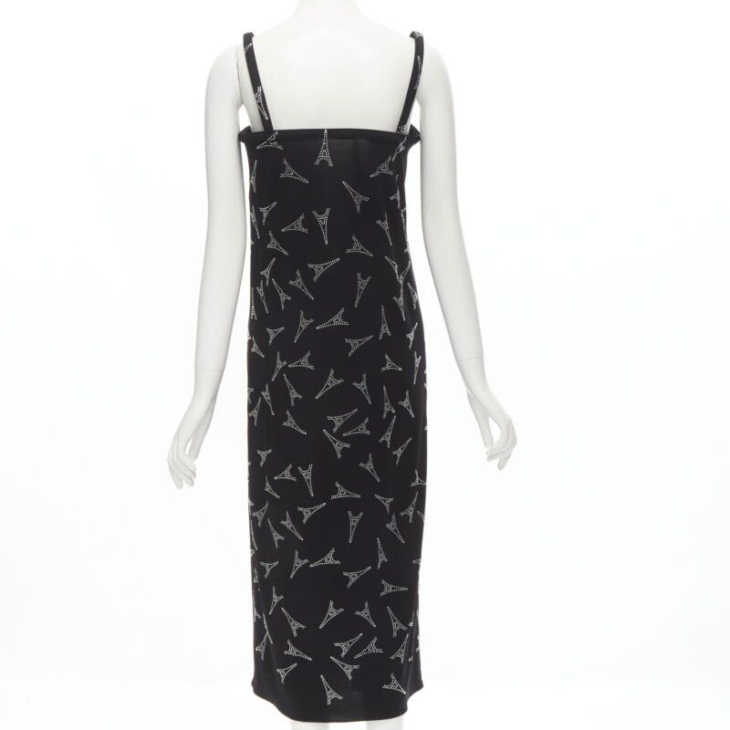 Balenciaga new BALENCIAGA Demna 2019 Runway Eiffel Tower crystal boned bust dress FR36 S Size XS / US 0-2 / IT 36-38 - 5 Thumbnail