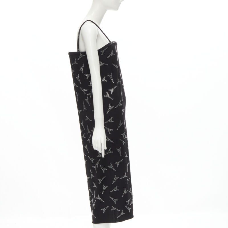 Balenciaga new BALENCIAGA Demna 2019 Runway Eiffel Tower crystal boned bust dress FR36 S Size XS / US 0-2 / IT 36-38 - 4 Thumbnail