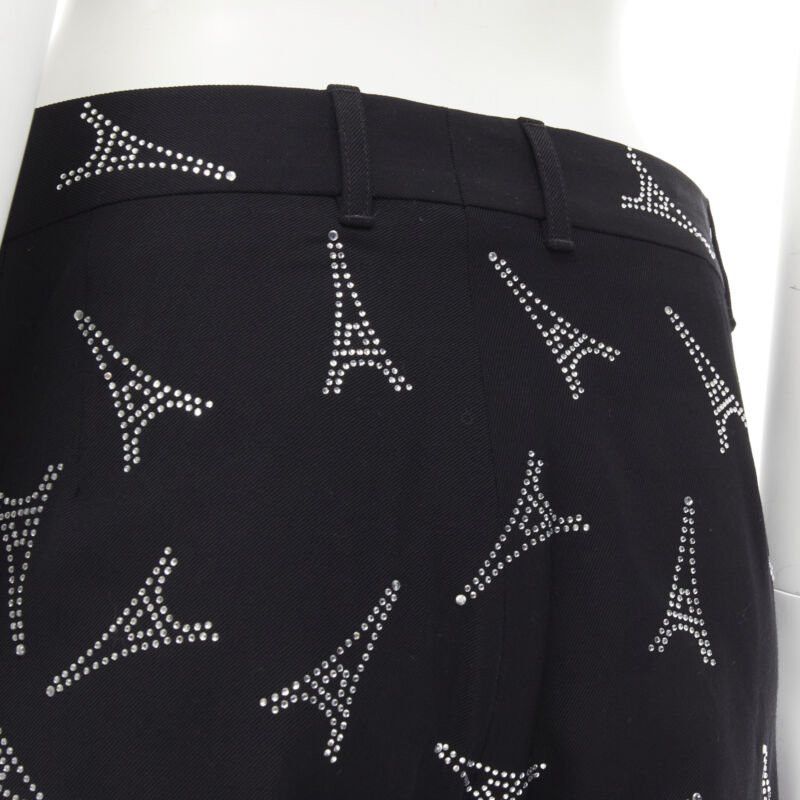 Balenciaga BALENCIAGA Demna 2019 Runway Eiffel Tower crystal trousers pants IT48 M Size US 30 / EU 46 - 7 Thumbnail