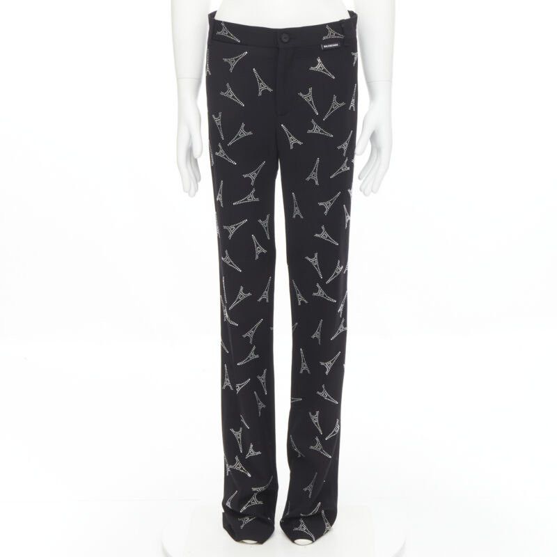 Balenciaga BALENCIAGA Demna 2019 Runway Eiffel Tower crystal trousers pants IT48 M Size US 30 / EU 46 - 3 Thumbnail