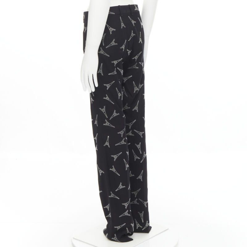 Balenciaga BALENCIAGA Demna 2019 Runway Eiffel Tower crystal trousers pants IT48 M Size US 30 / EU 46 - 6 Thumbnail
